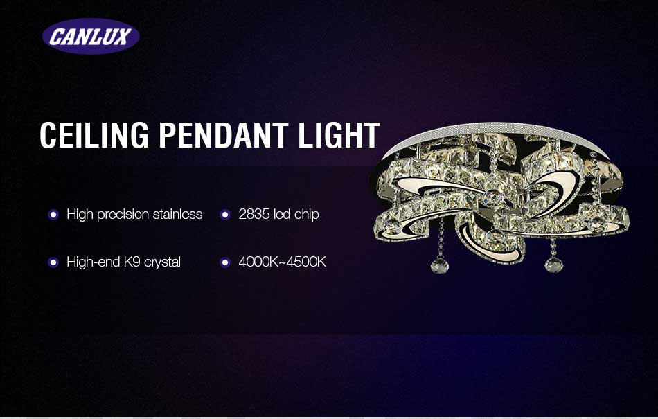 30W crystal modern lighting with 2835 Sanan LED Chips