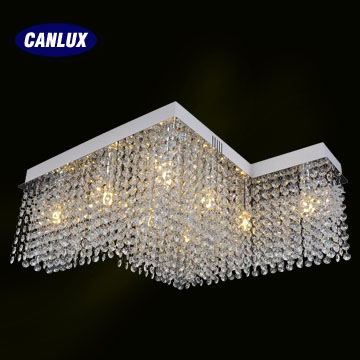 LED G9*8 modern crystal ceiling lightings for home decoration 2years warranty
