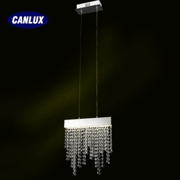 12W hanging pendant light with pure aluminum and high quality crystal