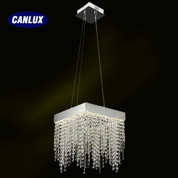 48W hanging pendant light with pure aluminum and high quality crystal