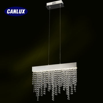 18W hanging pendant light with pure aluminum and high quality crystal