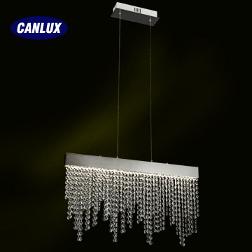 24W hanging pendant lights with pure aluminum and high quality crystal