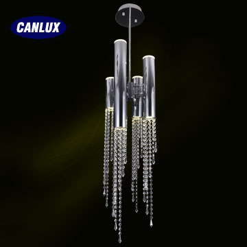 20W hanging pendant light with pure aluminum and high quality crystal